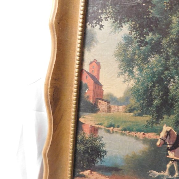 TURNER WALL ACCESSORY PAUL DETLEFSEN THE BIG MOMENT FRAMED PRINT VINTAGE - Picture 3 of 10